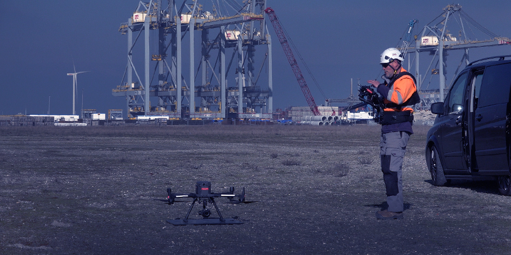 professioneel landmeten door middel van drones